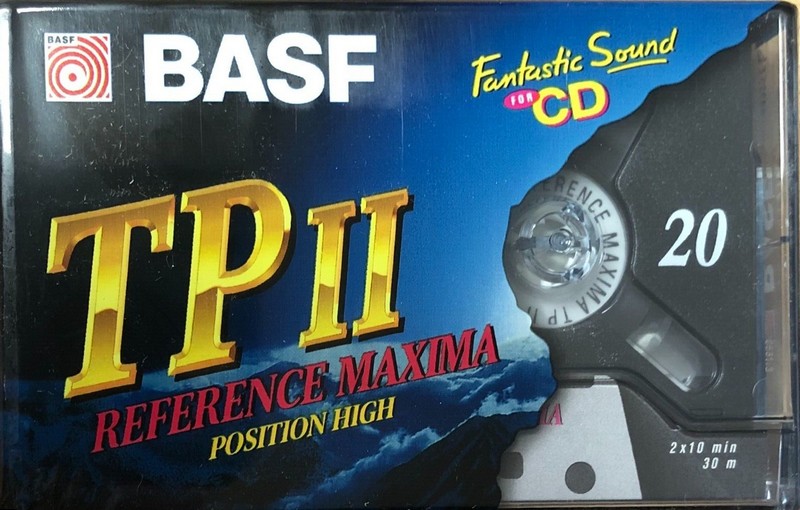 Compact Cassette BASF TP II Reference Maxima 20 Type II Chrome 1995 Europe