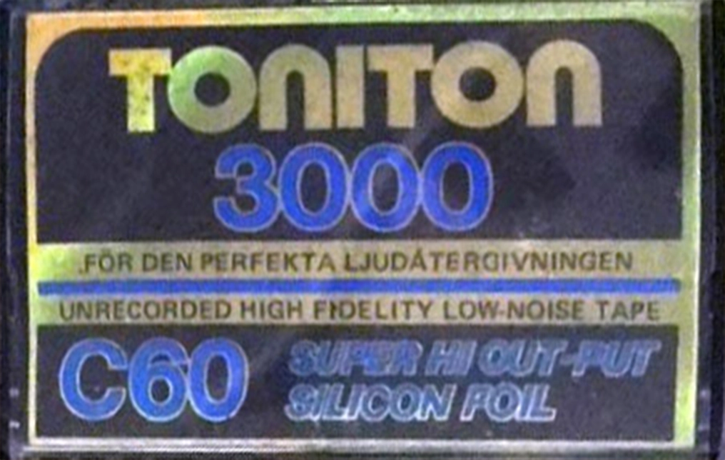 Compact Cassette Toniton 3000 60 Type I Normal 1970 Sweden