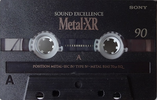 Compact Cassette Sony Metal-XR 90 "C-90 MTLXRC" Type IV Metal 1997 Europe