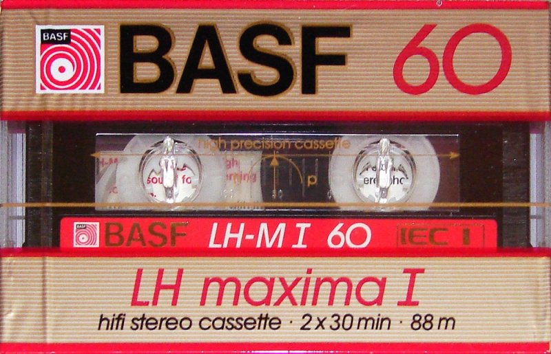Compact Cassette BASF LH Maxima I 60 "LH-M I" Type I Normal 1985 Germany