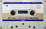 Compact Cassette TDK SD 120 "C-120SD" Type I Normal 1972 USA