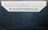 Compact Cassette TDK SD 120 "C-120SD" Type I Normal 1972 USA
