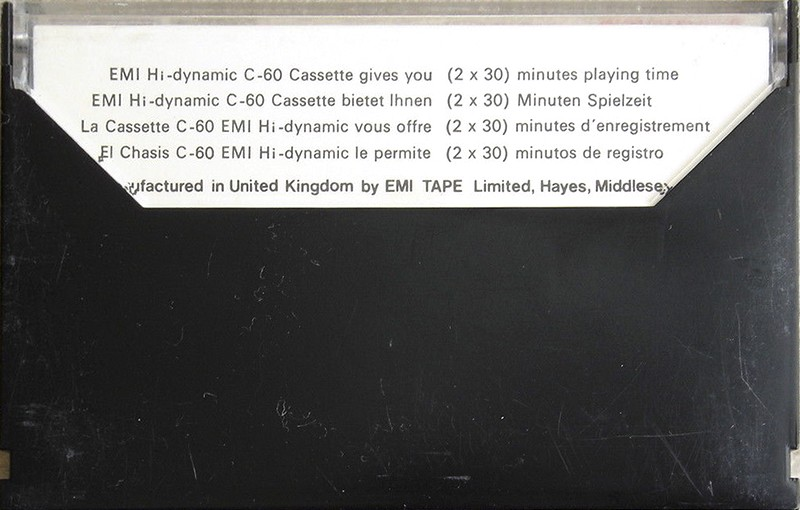 Compact Cassette EMI Hi Dynamic 60 Type I Normal 1980 Europe
