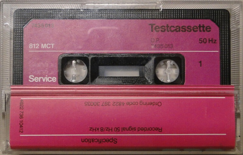 Compact Cassette Philips 812 MCT Test Cassette 1975 Europe