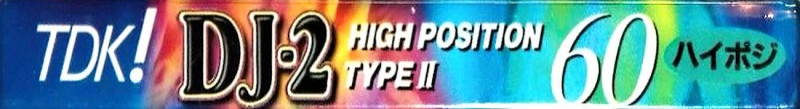 Compact Cassette TDK DJ2 Disc Jack 60 "DJ2-60N" Type II Chrome 1996 Japan