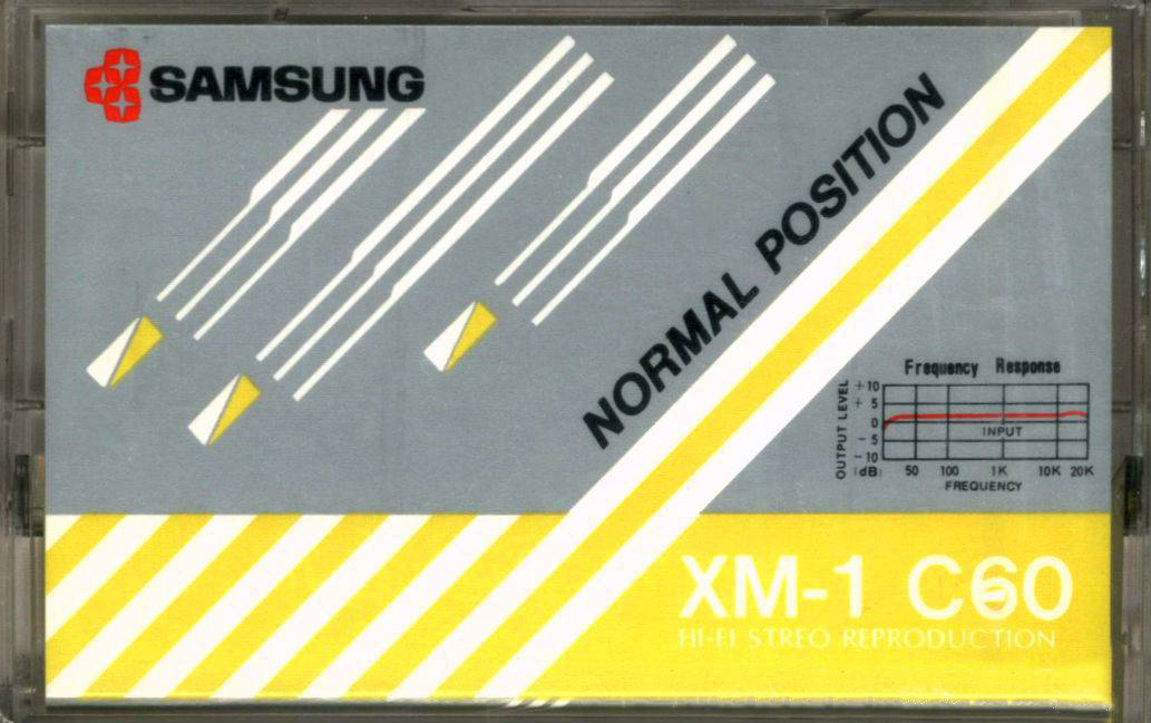 Compact Cassette Samsung XM-1 60 Type I Normal 1982 Europe