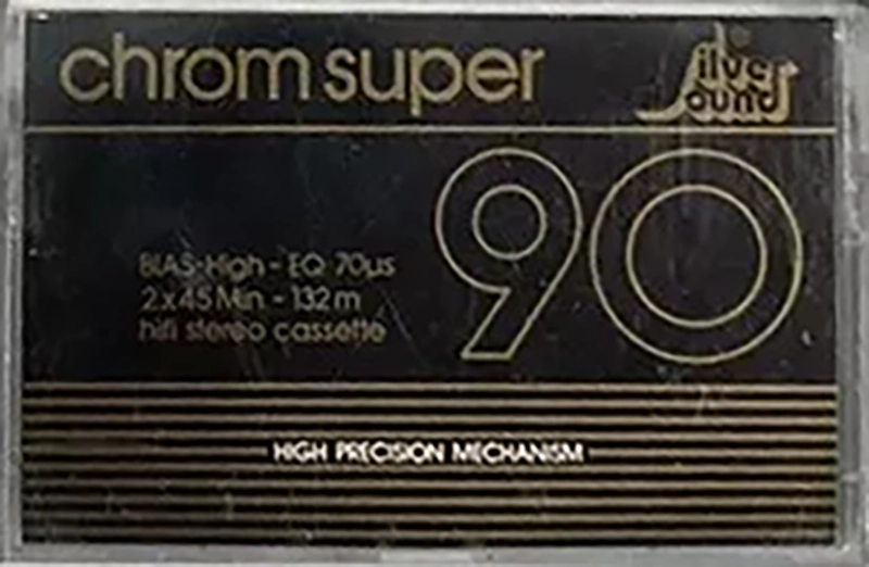 Compact Cassette Silver Sound Chrom Super 90 Type II Chrome 1987 Germany