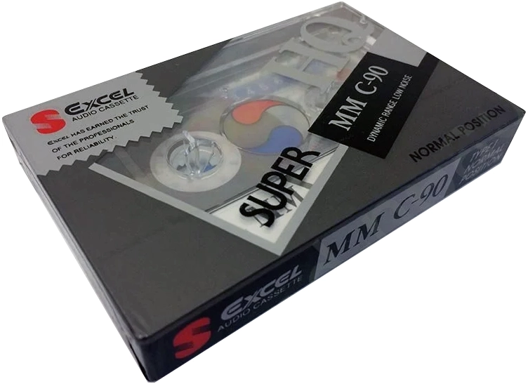 Compact Cassette Excel 90 "Super HQ MM" Type I Normal Europe
