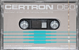 Compact Cassette Certron D 60 Dictating Cassette 1976 USA