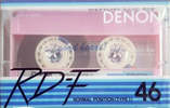 Compact Cassette Denon RD-F 46 "RD-F46R" Type I Normal 1986 Japan