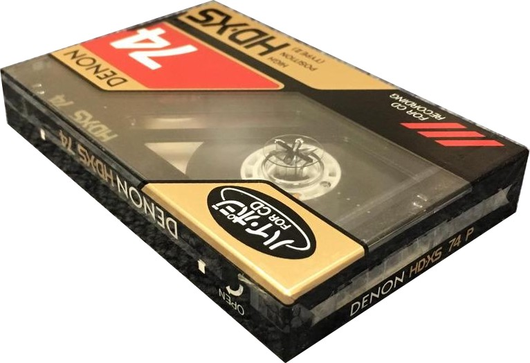 Compact Cassette Denon HD-XS 74 "HD-XS74P" Type II Chrome 1989 Japan
