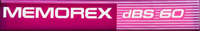 Compact Cassette Memorex dBS 60 Type I Normal 1989 North America