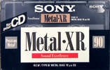 Compact Cassette Sony Metal-XR 90 Type IV Metal 1992 Europe