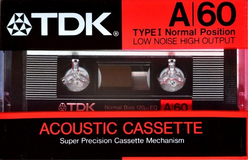 Compact Cassette TDK A 60 Type I Normal 1986 Japan
