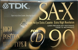 Compact Cassette TDK SA-X 90 "SA-X90ET" Type II Chrome 1992 Europe