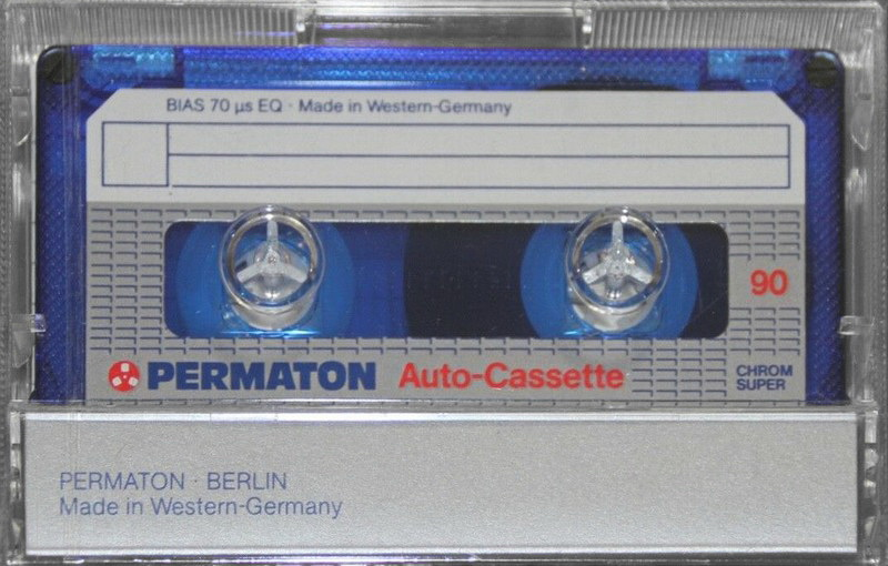 Compact Cassette Permaton Special Auto 90 Type II Chrome 1985 Europe