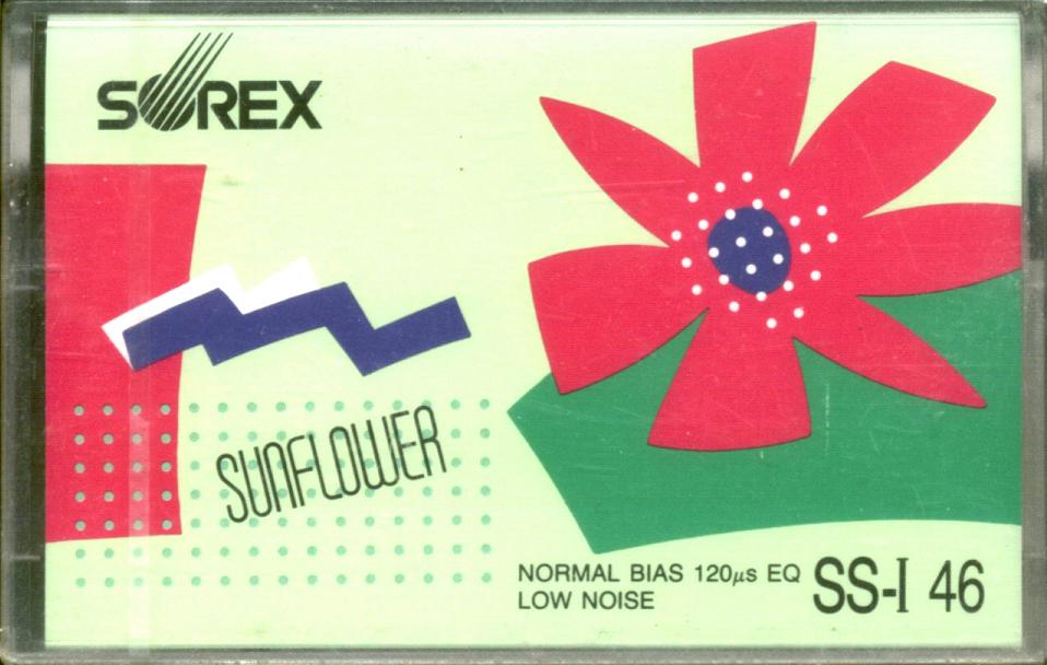 Compact Cassette Sorex SS-I 46 "SunFlower" Type I Normal 1988 South Korea