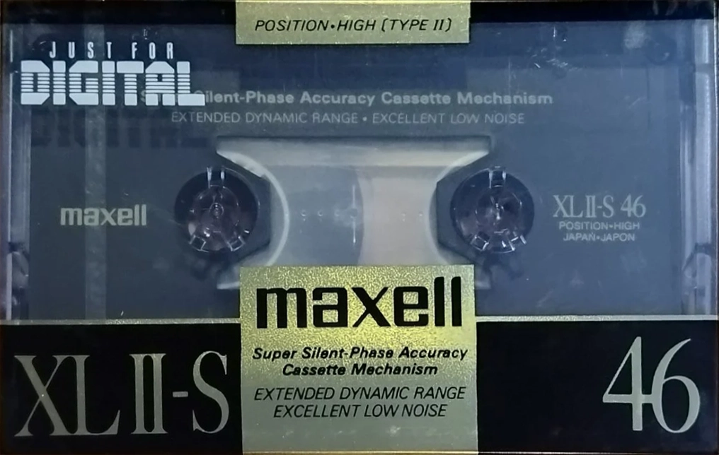 Compact Cassette Maxell XLII-S 46 Type II Chrome 1990 Japan