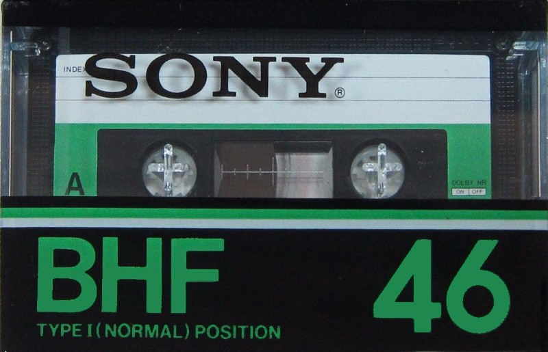 Compact Cassette Sony BHF 46 Type I Normal 1978 Japan