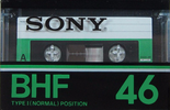 Compact Cassette Sony BHF 46 Type I Normal 1978 Japan