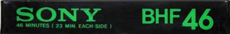 Compact Cassette Sony BHF 46 Type I Normal 1978 Japan