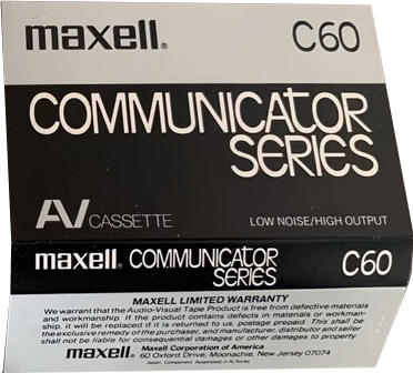 Compact Cassette Maxell AV 60 Type I Normal USA