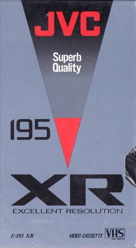 VHS, Video Home System JVC XR 195 "E-195 XR" Type I Normal 1990 Europe