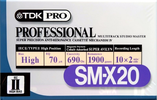 Compact Cassette TDK PRO SM-X 20 "SM-X20" Type II Chrome 1997 North America