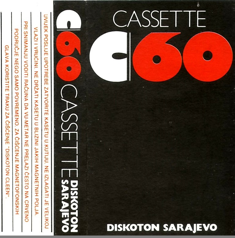 Compact Cassette Diskoton 60 Type I Normal Yugoslavia