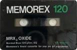Compact Cassette Memorex MRX3 Oxide 120 Type I Normal 1978 USA