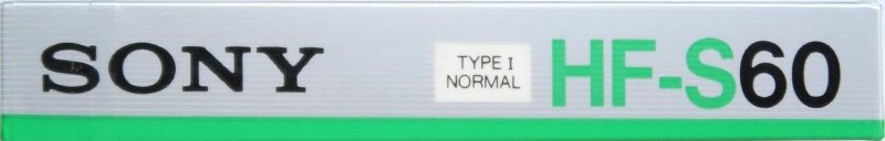 Compact Cassette Sony HF-S 60 Type I Normal 1986 Europe