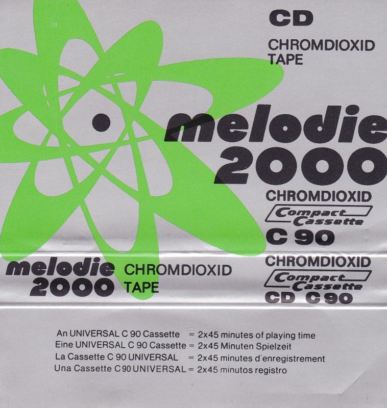 Compact Cassette Melodie 2000 CD 90 Type II Chrome 1977 Europe
