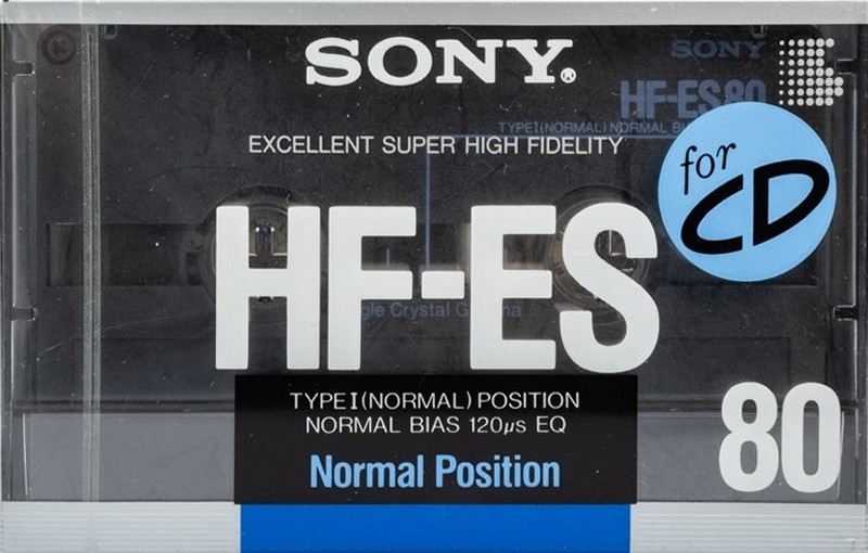 Compact Cassette Sony HF-ES 80 Type I Normal 1988 Japan