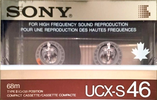 Compact Cassette Sony UCX-S 46 Type II Chrome 1985 North America