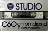 Compact Cassette Studio Technik 60 Type II Chrome Europe