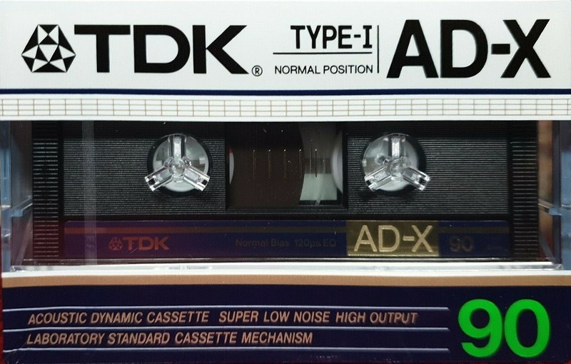 Compact Cassette TDK AD-X 90 Type I Normal 1986 Australia, Europe