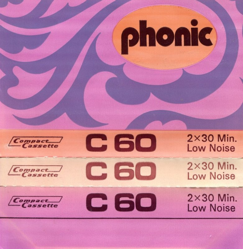 Compact Cassette Phonic 60 Type I Normal 1979 Hong Kong
