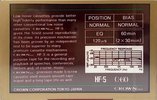 Compact Cassette Crown / Crown Radio Corporation HF-5 60 Type I Normal Europe