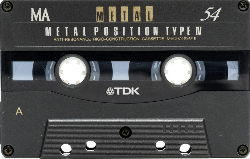 Compact Cassette TDK MA 54 "MA-54F" Type IV Metal 1994 Japan