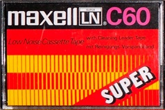 Compact Cassette Maxell LN Super 60 Type I Normal 1975 Worldwide