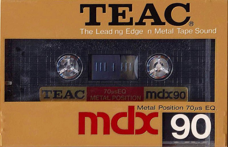 Compact Cassette Teac MDX 90 Type IV Metal 1984 USA