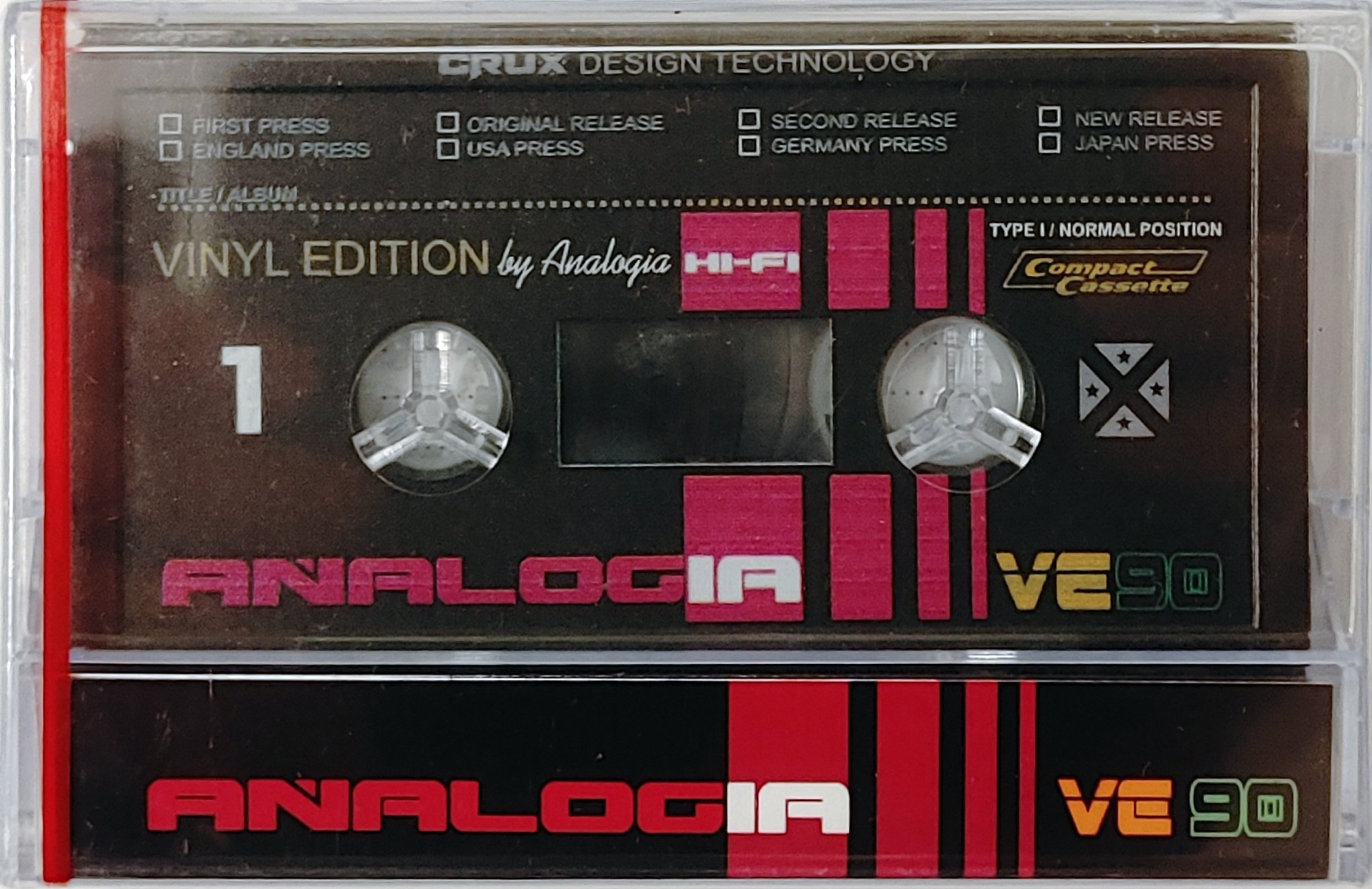 Compact Cassette Analogia Vinyl Edition 90 Type I Normal 2025 Russia