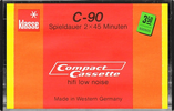 Compact Cassette Klasse 90 Type I Normal 1978 Germany
