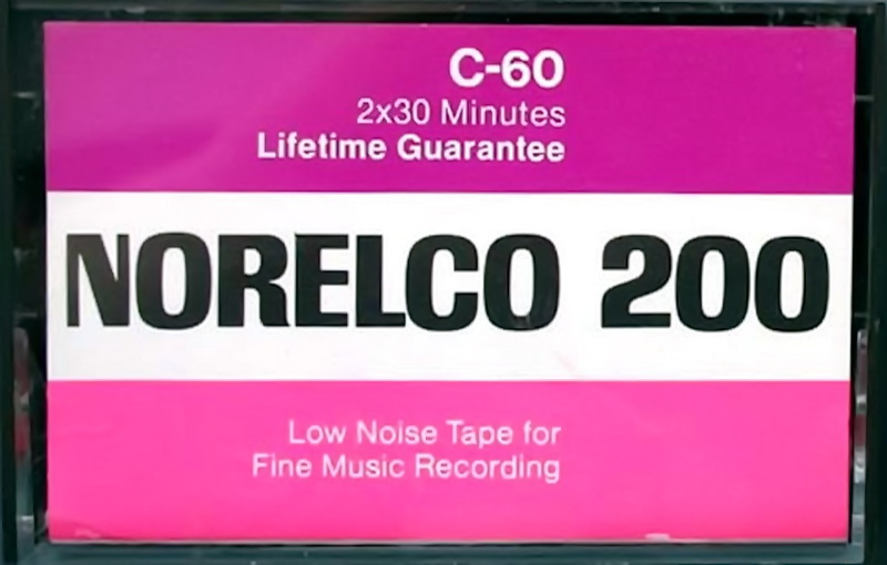 Compact Cassette Norelco 200 60 Type I Normal 1971 USA