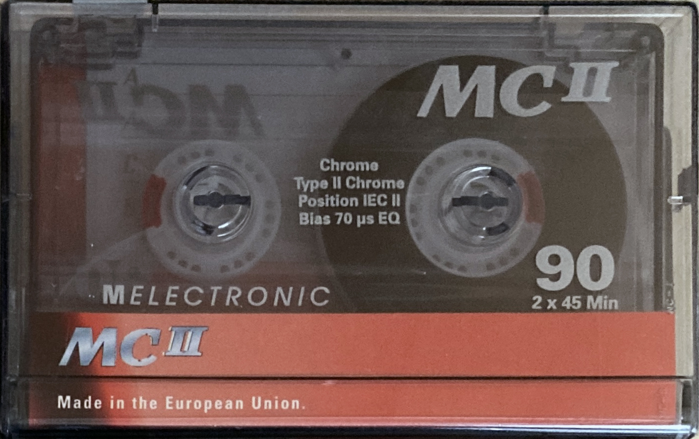 Compact Cassette Melectronic MC II 90 Type II Chrome 1996 Switzerland