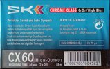 Compact Cassette SK CX II 60 Type II Chrome 1996 Europe