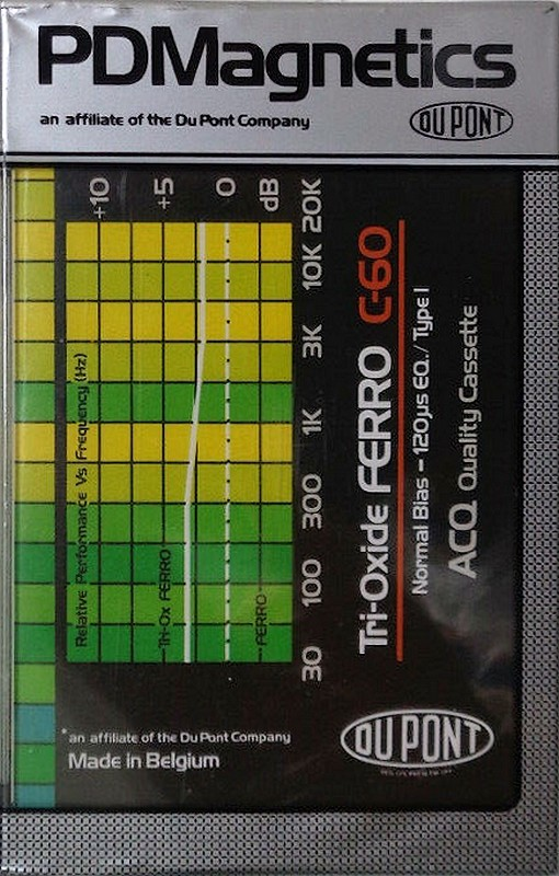 Compact Cassette PDM Tri-Oxide Ferro 60 Type I Normal 1981 Europe