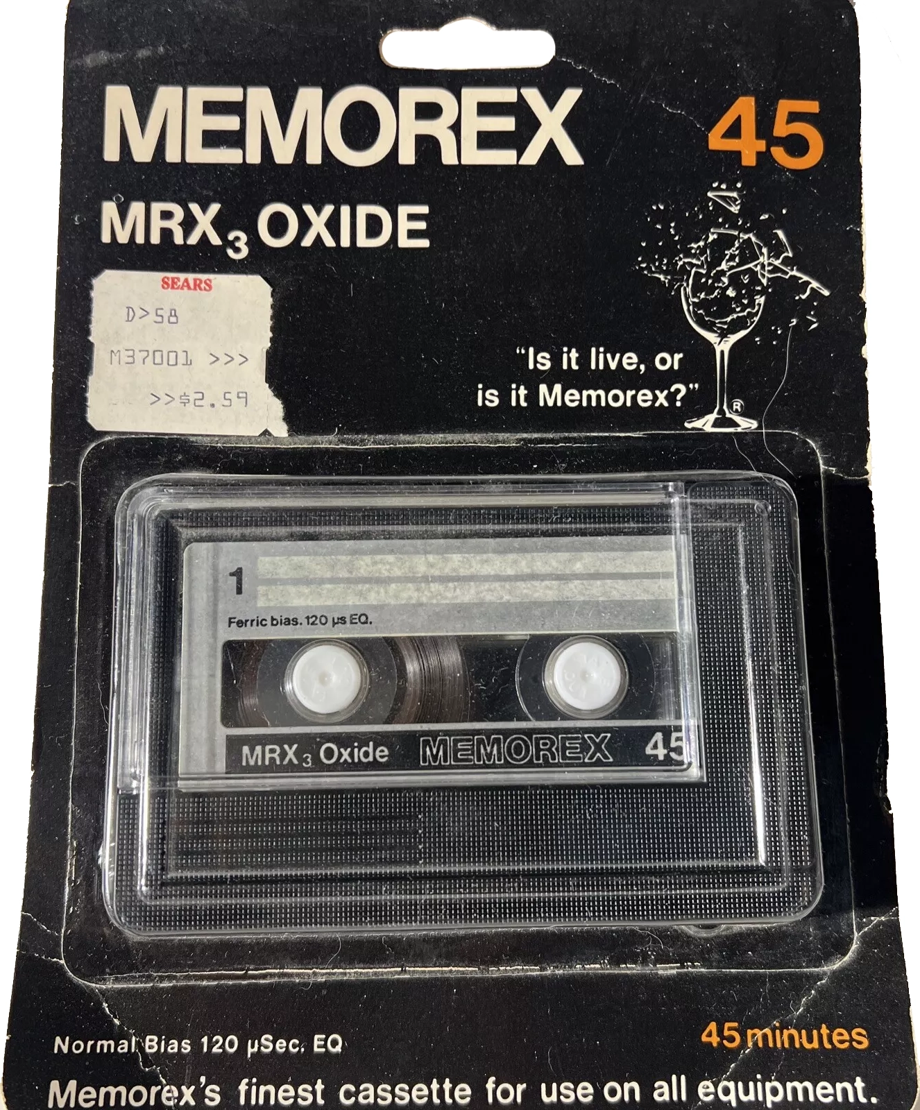 Blister Memorex MRX3 Oxide 45 Type I Normal 1979 USA