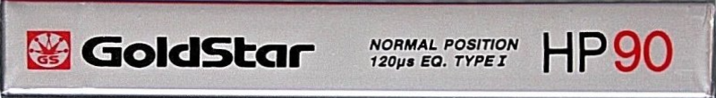 Compact Cassette Goldstar HP 90 Type I Normal 1986 USA
