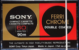 Compact Cassette Sony 60 "C-60FeCr" Type III Ferro Chrome 1976 Europe